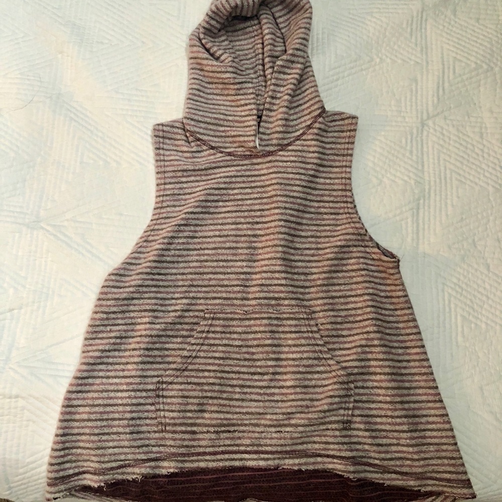 Free People Sleeveless Hoodie Sweater- S